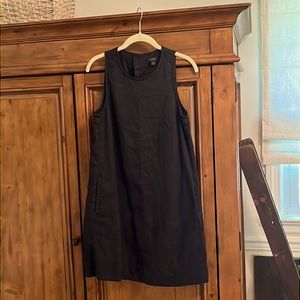 JCrew black linen shift dress  Size Small